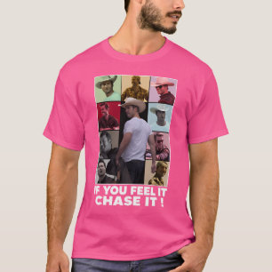 Camiseta Se Você Sentir Que Ele Persegue Glen Powell Kids