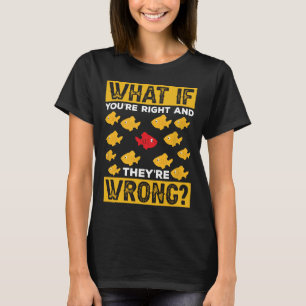 Camiseta Se Você Tem Razão E Eles São Poster Errados De Pei
