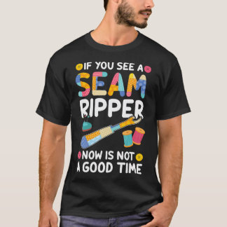 Camiseta Se Você Vê Desmancha Costura Piada Tricô Quilter T