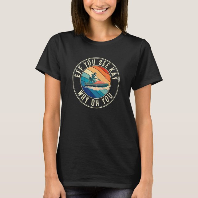 Camiseta Se você vê Kay Retro 80s Jet Skier (Frente)