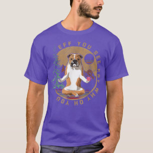 Camiseta Se Você Vê Kay Why Oh U English Buldogue Yoga Retr