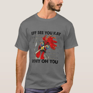 Camiseta Se Você Vê Por Que Você Chicken Hippie Retro Vi