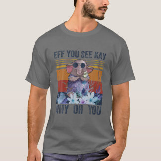 Camiseta Se Você Vê Por Que Você Engraçado Elefante Vintage