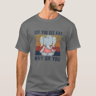 Camiseta Se Você Vê Por Que Você Engraçado Elefante Vintage