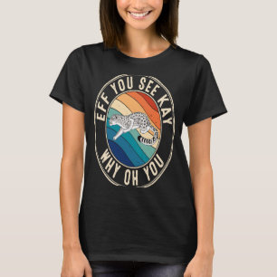 Camiseta Se você vir Kay Retro 80 s Neve Leopardo