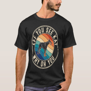 Camiseta Se você vir Kay Retro 80s Doberman