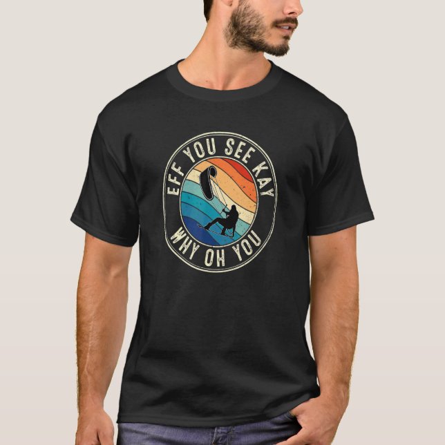 Camiseta Se você vir Kay Retro 80s Kiteboard (Frente)