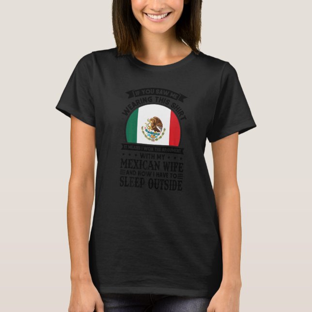 Camiseta Se você viu isso significa mulher mexicana México  (Frente)