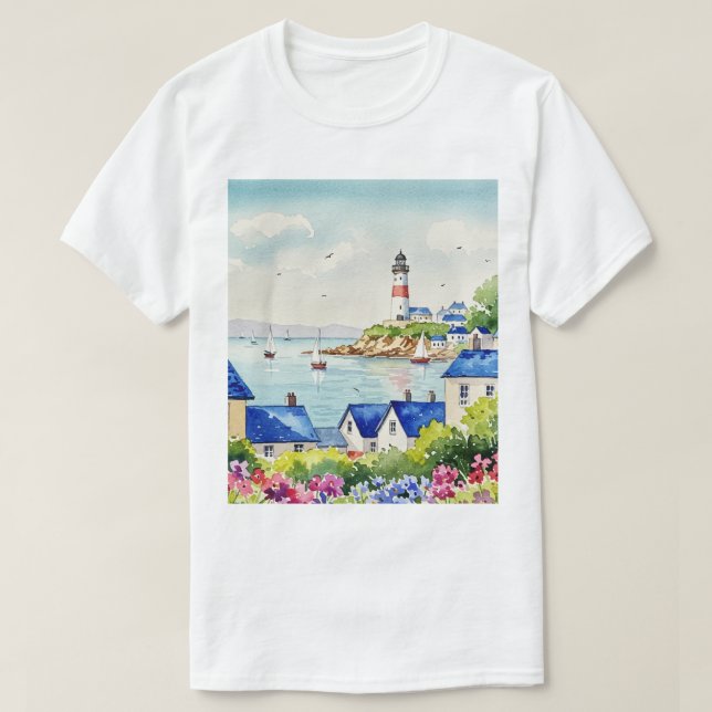 Camiseta Sea and beach (Frente do Design)