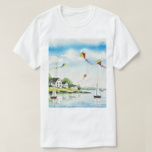Camiseta Sea and beach (Frente do Design)