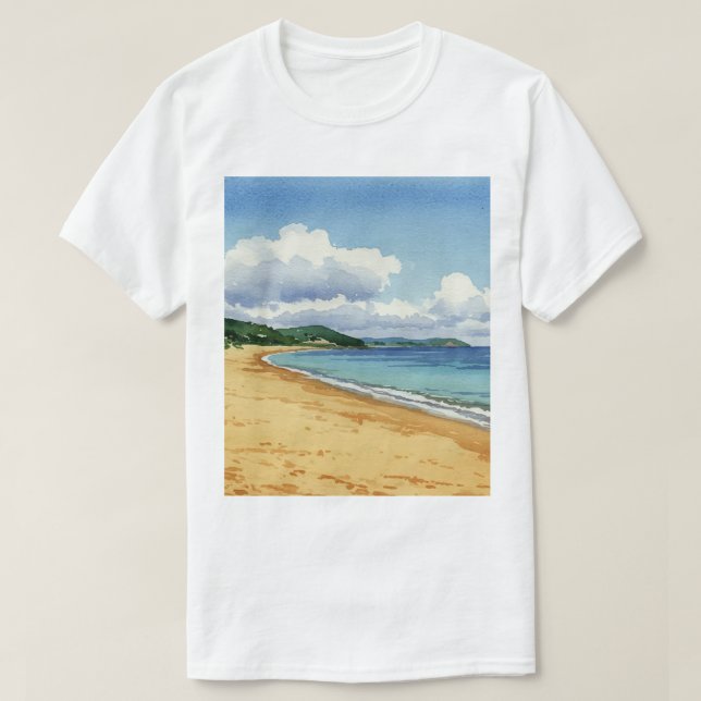 Camiseta Sea and beach (Frente do Design)
