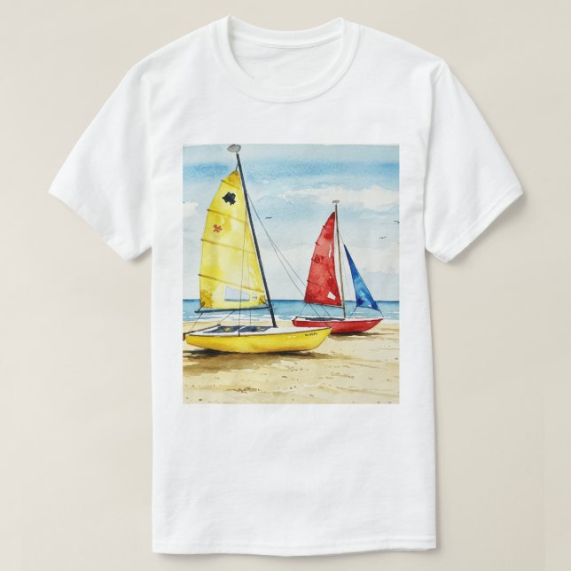 Camiseta Sea and beach (Frente do Design)