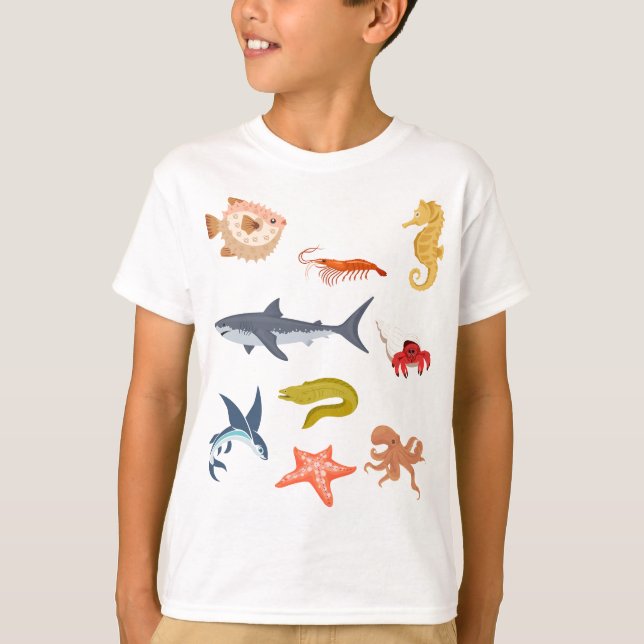Camiseta Sea Creatures T-shirt (Frente)