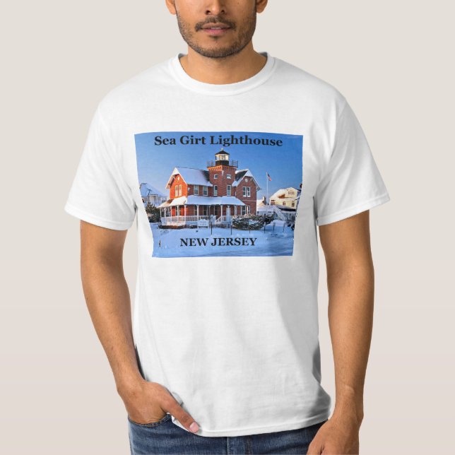 Camiseta Sea Girt Lighthouse, New Jersey T-Shirt (Frente)