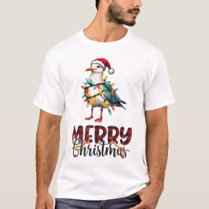 Camiseta Sea Gull Sea Seagull Sea Bird Christmas Hat Xmas