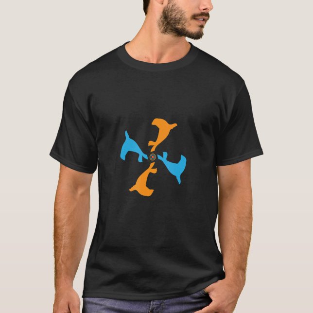 Camiseta Sea Lion Animal Mandala Pattern (Frente)