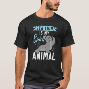 Camiseta Sea Lion É O Meu Espírito Biólogo Animal Marine