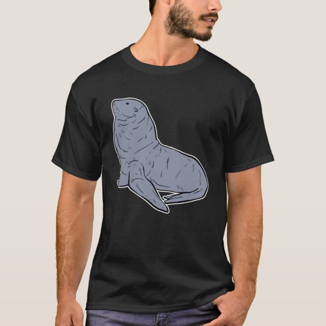 Camiseta Sea Lion Kids Seal Animal (Frente)