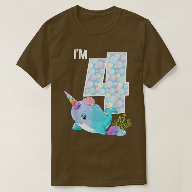 Camiseta Sea Narwhday Im 4 Subwater Ocean Tema 4 (Frente do Design)