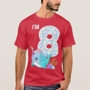 Camiseta Sea Narwhday Im 8 Underwater Ocean Tema 8