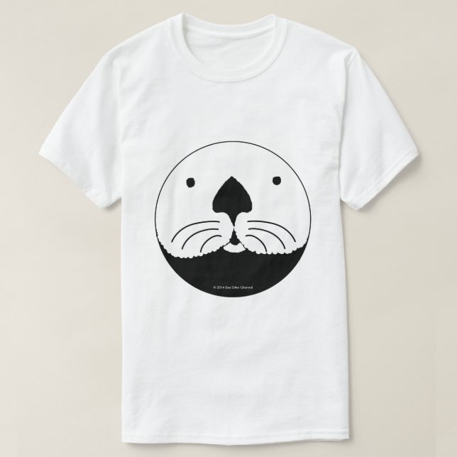 Camiseta Sea Otter looking out of the round window (Frente do Design)