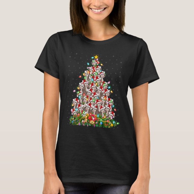 Camiseta Sea Otter  Xmas Lights Santa Sea Otter Christmas T (Frente)