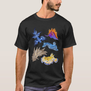 Camiseta Sea Slugs Nudibranch Marine Animal Biologist Aquar