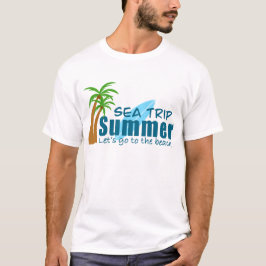 Camiseta Sea Trip Summer – Let’s Go to the Beach Palm Tree