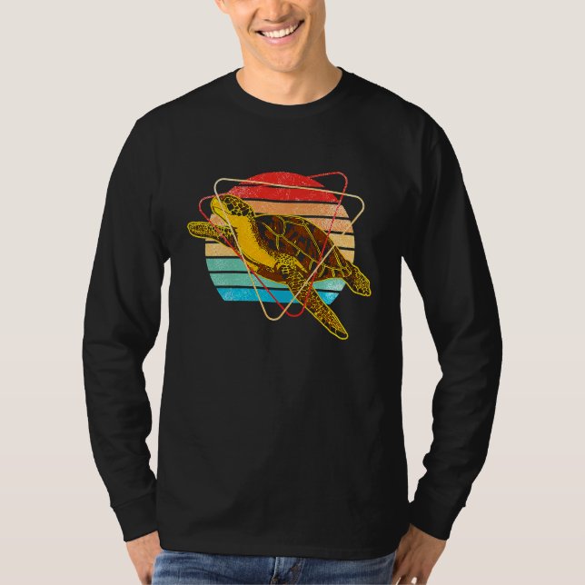 Camiseta Sea Turtle Reptile Ocean Sea Animal Colorful (Frente)