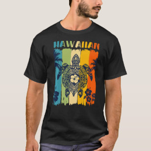 Camiseta Sea Turtle Retro Hawaii Havaii Família Matching V