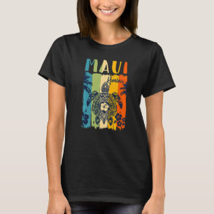 Camiseta Sea Turtle Retro Maui Hawaii Matching Family Vacat