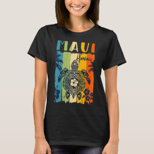 Camiseta Sea Turtle Retro Maui Hawaii Matching Family Vacat