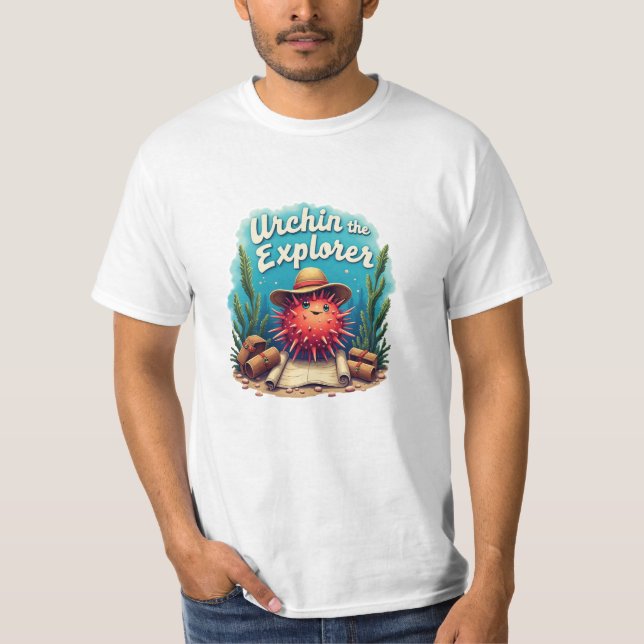 Camiseta Sea Urchin Lovers Ideia de Presente (Frente)