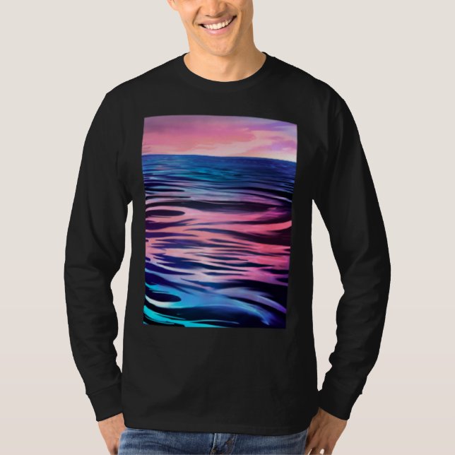 Camiseta Sea Waves Sunset (Frente)