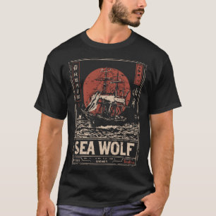Camiseta Sea Wolf Vintage Navio Design
