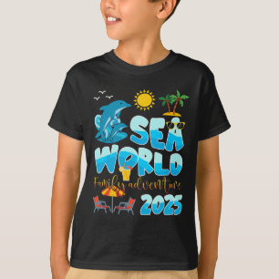 Camiseta Sea World Dolphin Family Adventure Trip 2025 Sprin