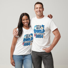 Camiseta Sea World Family Adventure 2024, férias familiares