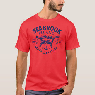Camiseta Seabrook Island SC Rope Knot Férias Summertime
