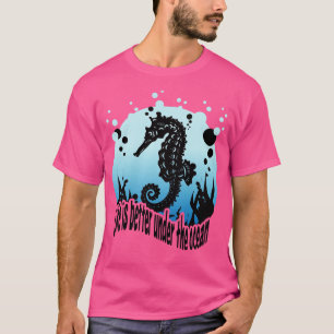 Camiseta Seacavalo Scuba Divisor Snorkeling Marine Life Bio