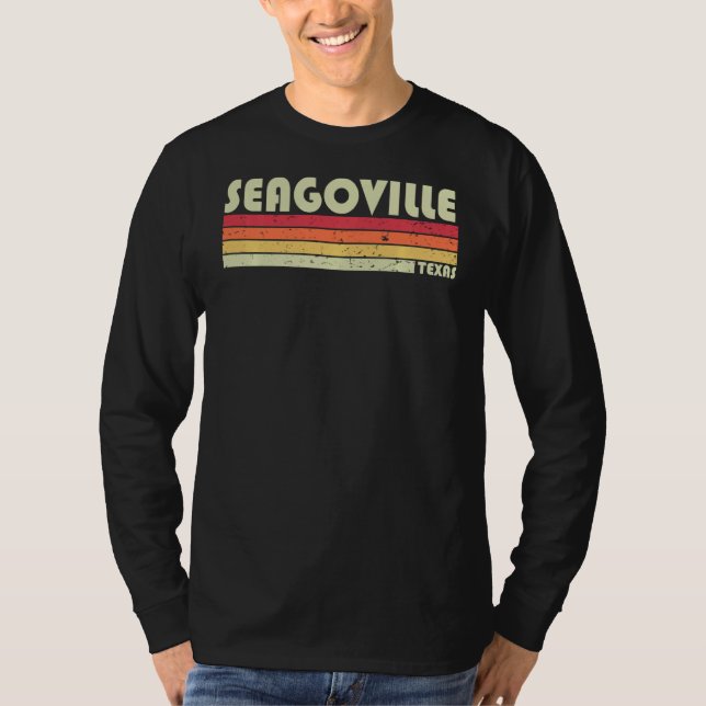 Camiseta Seagoville Tx Texas Funny City Home Roots Retro 7 (Frente)