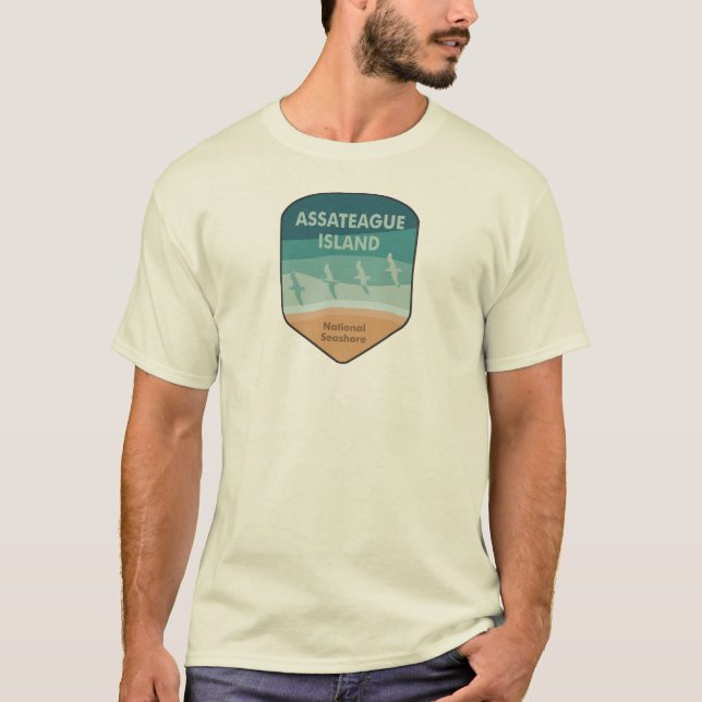 Camiseta Seagulhas da Ilha de Assateague (Frente)