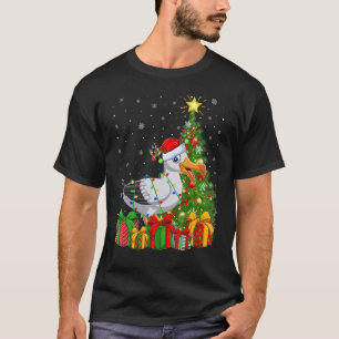 Camiseta Seagull Bird Holiday Papais noeis Seagull Christma
