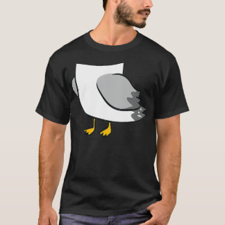 Camiseta Seagull Costume Costume Preguiçoso Pássaro Seagull