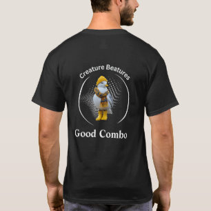 Camiseta Seagull em Boots Amarelos Costal Beach Humor