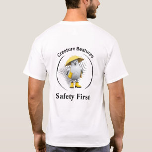 Camiseta Seagull em Boots Amarelos Costal Beach Humor