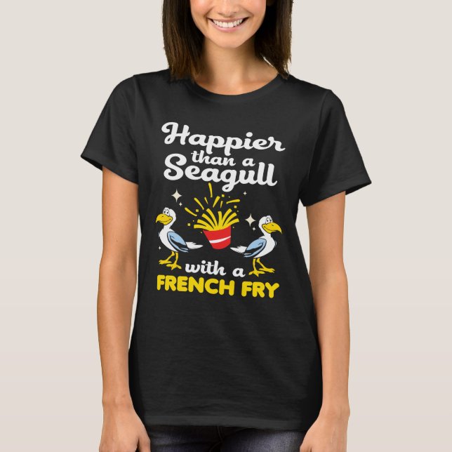 Camiseta Seagull Funny Happier Gull (Frente)