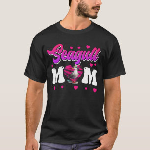 Camiseta Seagull Mãe Amante de pássaros Gaivotas Mulheres E