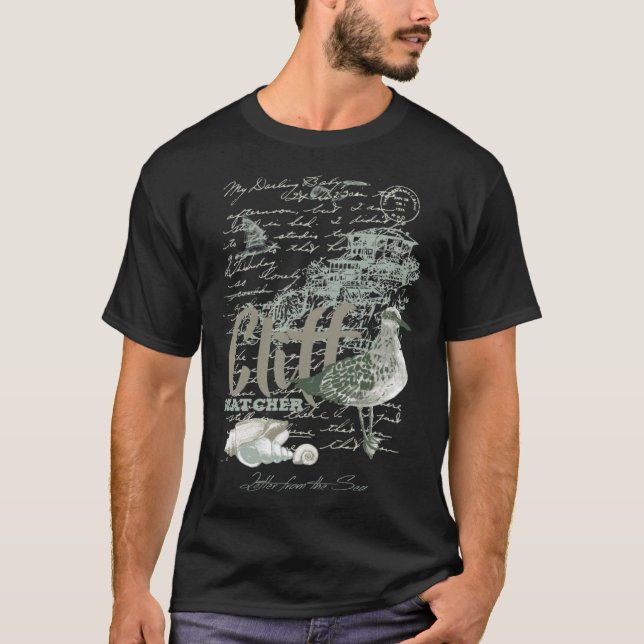 Camiseta Seagull Maritime Ocean Life Beach House Cliff Wom (Frente)