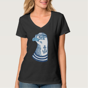 Camiseta Seagull Sailor Kids Women Birdwatcher Beach Gulls