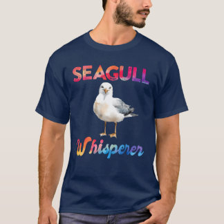 Camiseta Seagull Whisperer Bird lover Sea Bird Seagulls vin